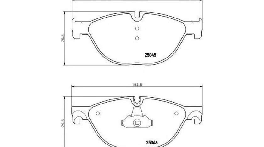 Placute frana BMW 5 Gran Turismo (F07) 2009-2016 #2 0986494429