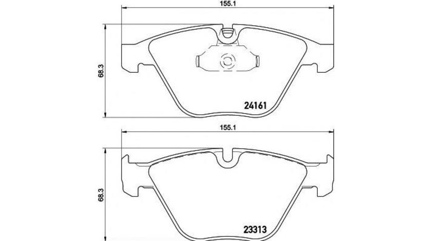 Placute frana BMW X1 (E84) 2009-2016 #2 085700