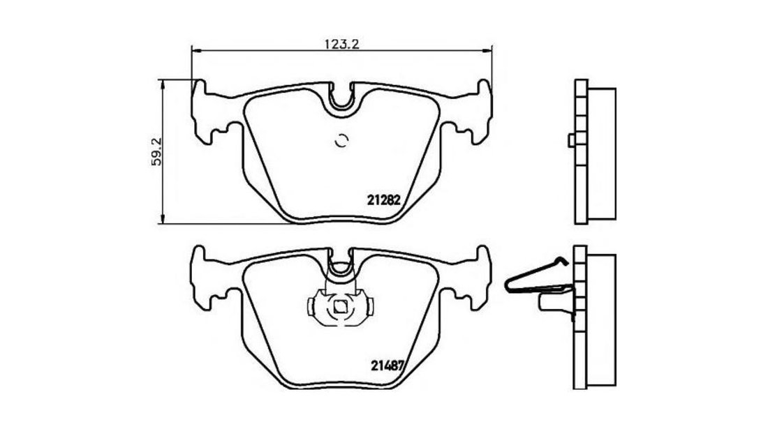 Placute frana BMW X3 (E83) 2004-2016 #2 038120