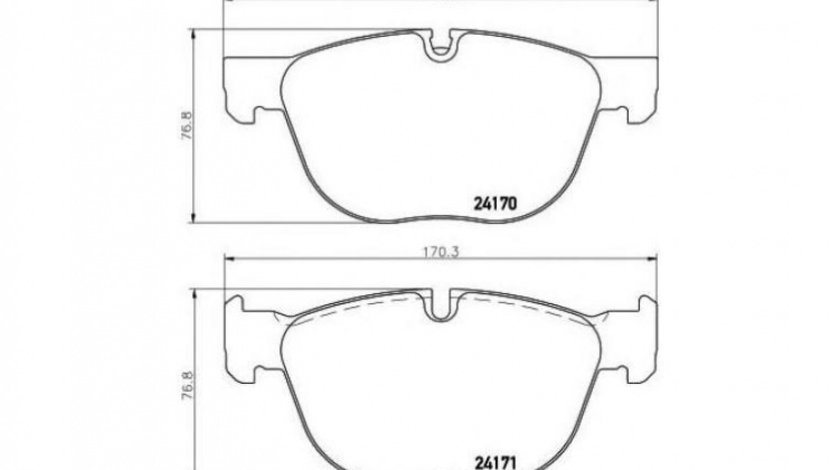 Placute frana BMW X6 (E71, E72) 2008-2016 #2 0986494191