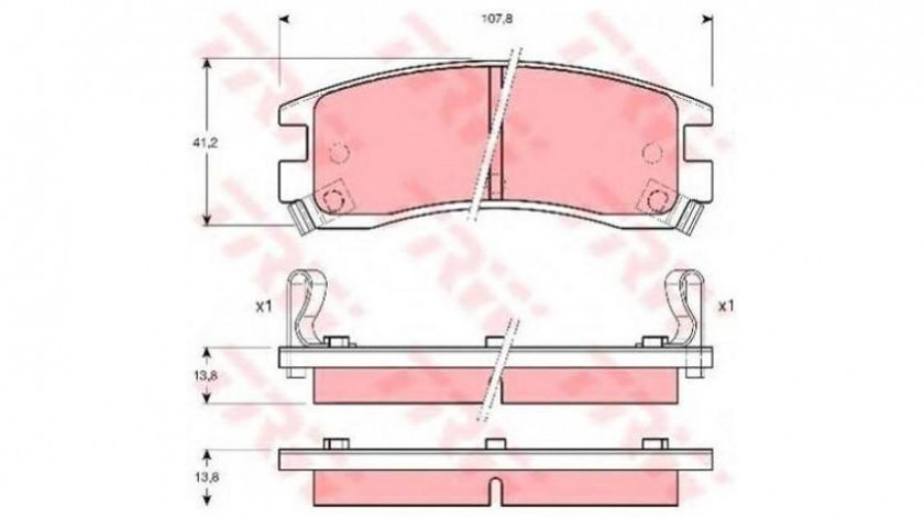 Placute frana Cadillac Deville III (1999-2004) #2 056602