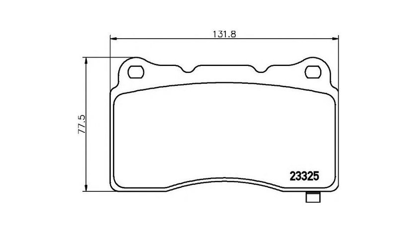 Placute frana Chevrolet Corvette (2013->) #2 13046048552