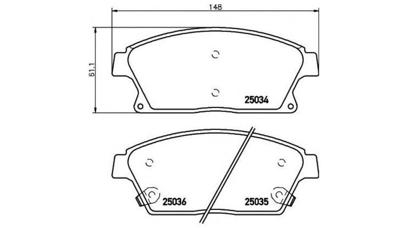 Placute frana Chevrolet CRUZE hatchback (J305) 2011-2016 #2 0986494434