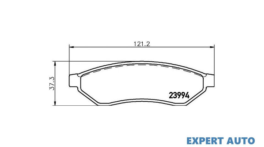 Placute frana Chevrolet EVANDA 2005-2016 #2 0986494172