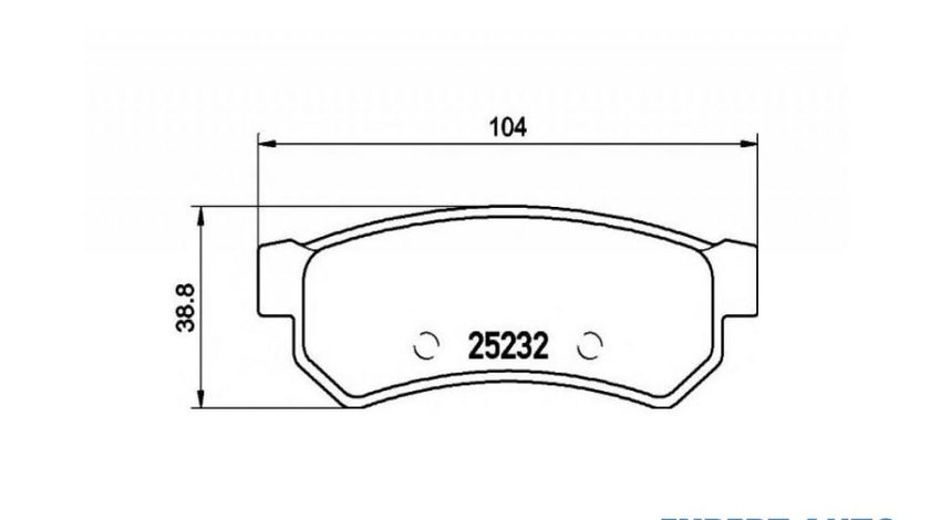 Placute frana Chevrolet LACETTI combi (J200) 2005-2016 #2 05P1564