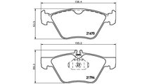 Placute frana Chrysler CROSSFIRE 2003-2008 #2 0024...