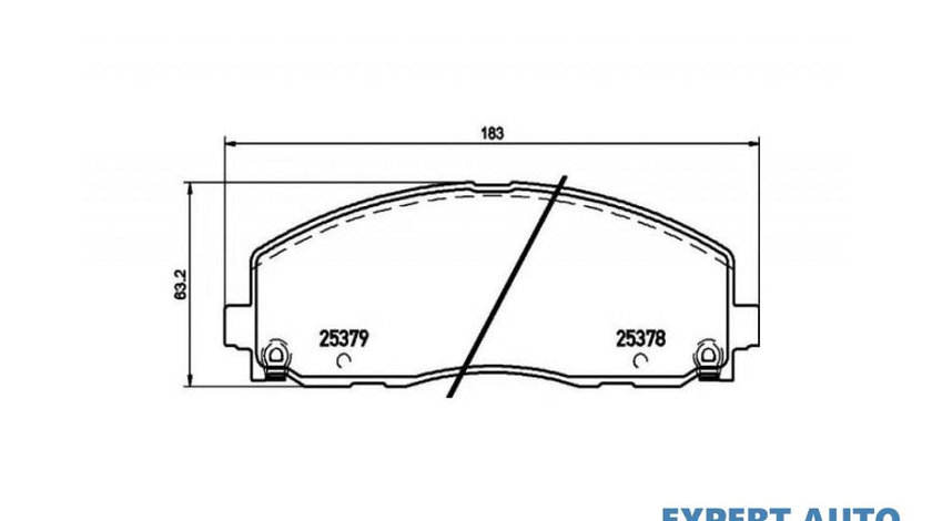 Placute frana Chrysler GRAND VOYAGER V (RT) 2007-2016 #2 116061