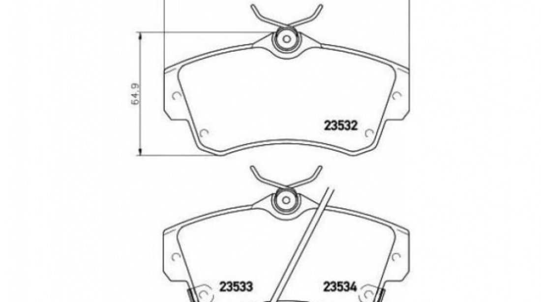 Placute frana Chrysler PT CRUISER (PT_) 2000-2010 #2 05017843AA