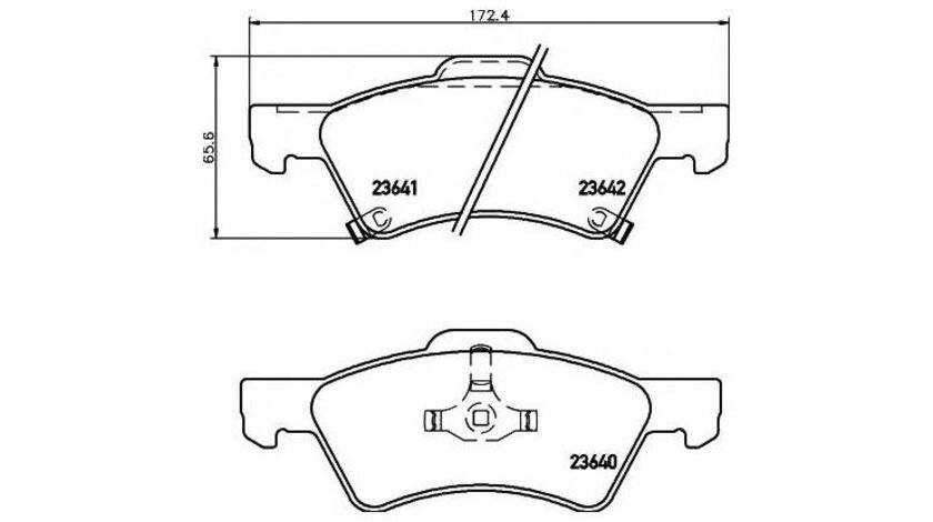 Placute frana Chrysler VOYAGER Mk III (RG, RS) 1999-2008 #2 05019803AA