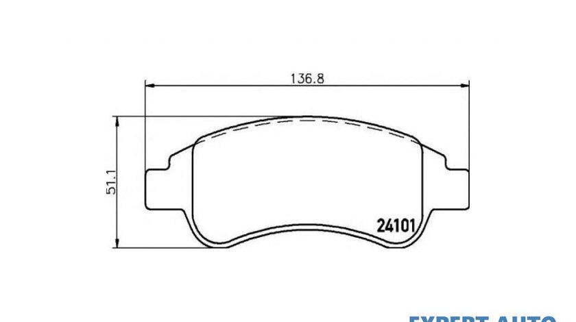 Placute frana Citroen BERLINGO caroserie (M_) 1996-2016 #3 03656