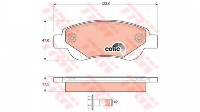 Placute frana Citroen C1 II 2014-2016 #3 0252395917