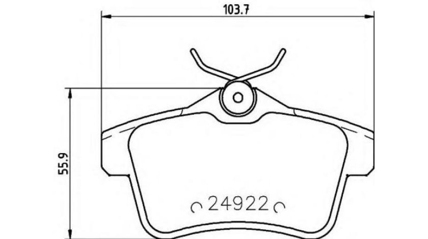 Placute frana Citroen C4 II (B7) 2009-2016 #3 0986494437