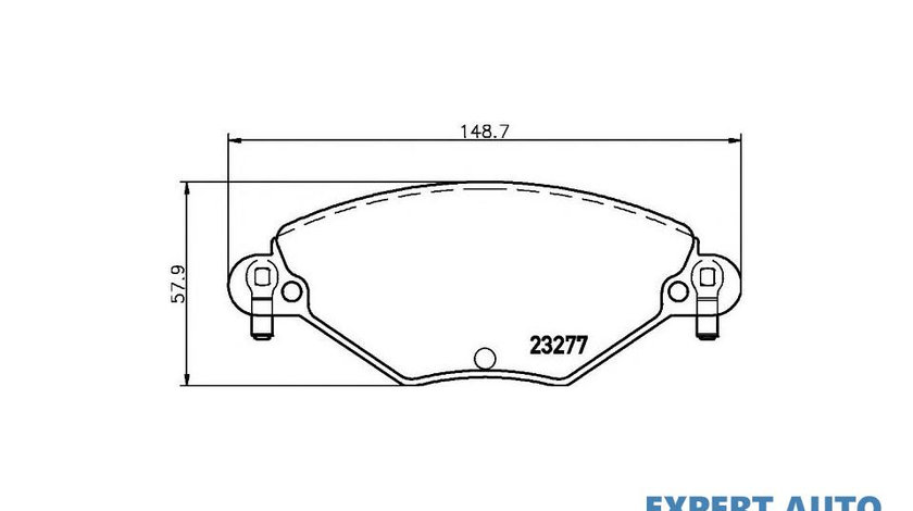 Placute frana Citroen C5 II Break (RE_) 2004-2016 #2 0252327717