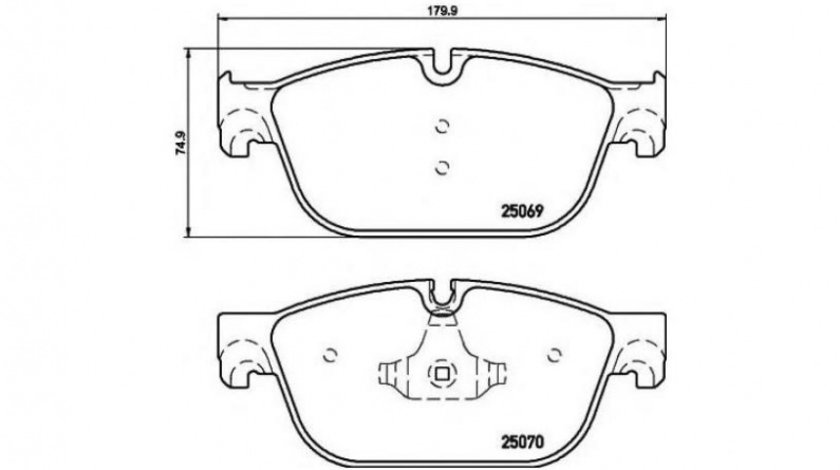 Placute frana Citroen DS4 2011-2016 #2 0986494526