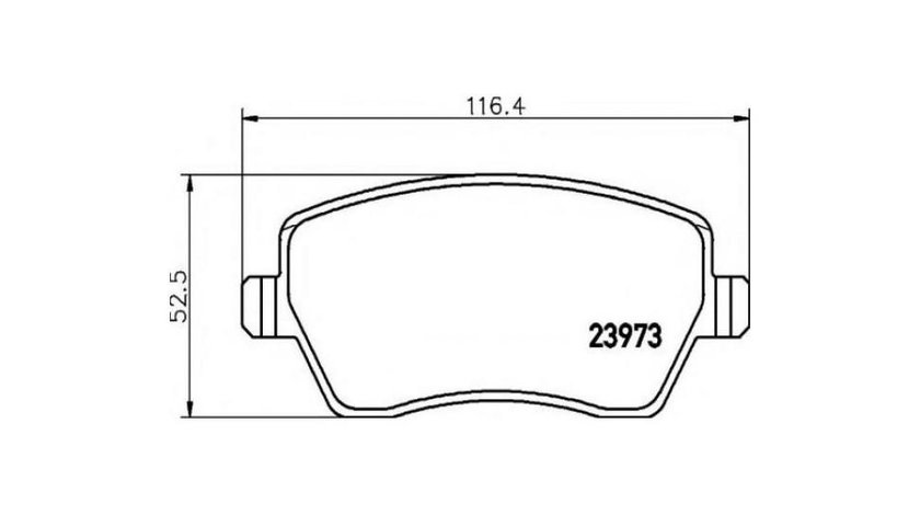 Placute frana Dacia DUSTER 2010-2016 #2 05P867