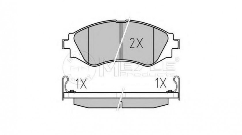 Placute frana Daewoo LEGANZA (KLAV) 1997-2004 #2 0252323417