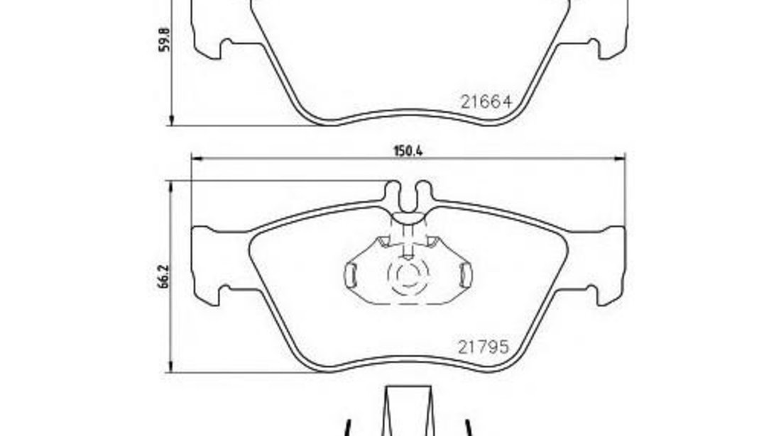 Placute frana disc Mercedes C Class Break 96-01