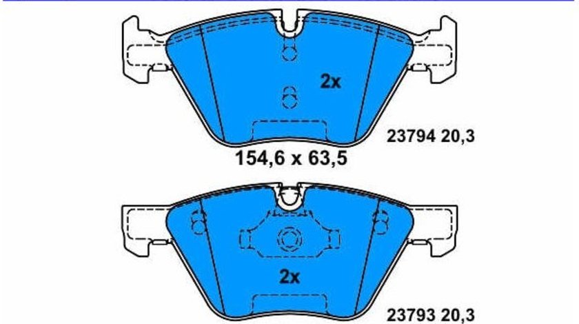 Placute frana fata ATE BMW Seria 5 (E60) 2003-2010