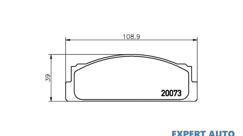 Placute frana Fiat 128 cupe 1972-1981 #2 002200