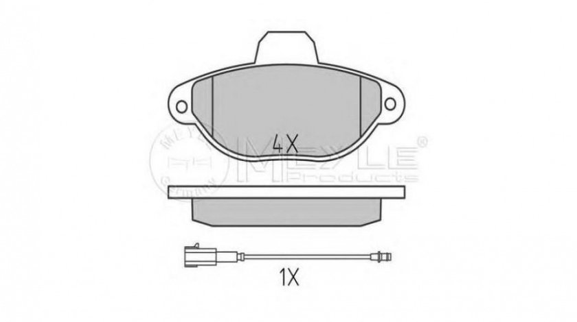 Placute frana Fiat 500 (312) 2007-2016 #2 0252143616