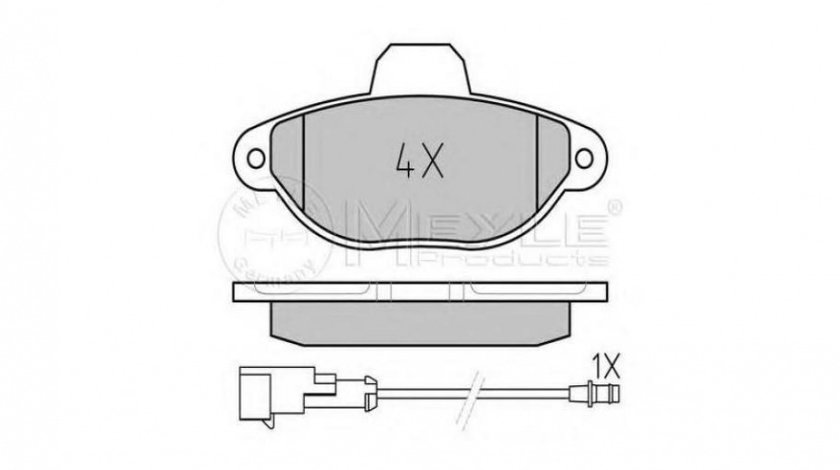 Placute frana Fiat CINQUECENTO (170) 1991-1999 #2 0252143617W