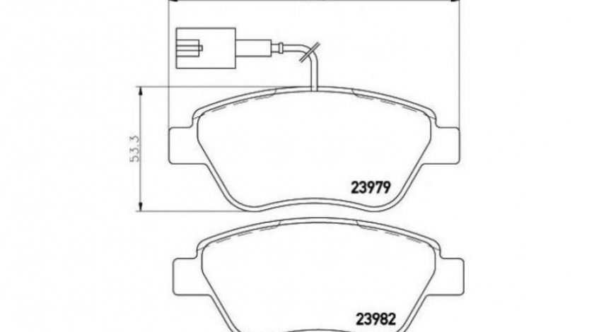 Placute frana Fiat DOBLO (223, 119) 2001-2016 #2 085801