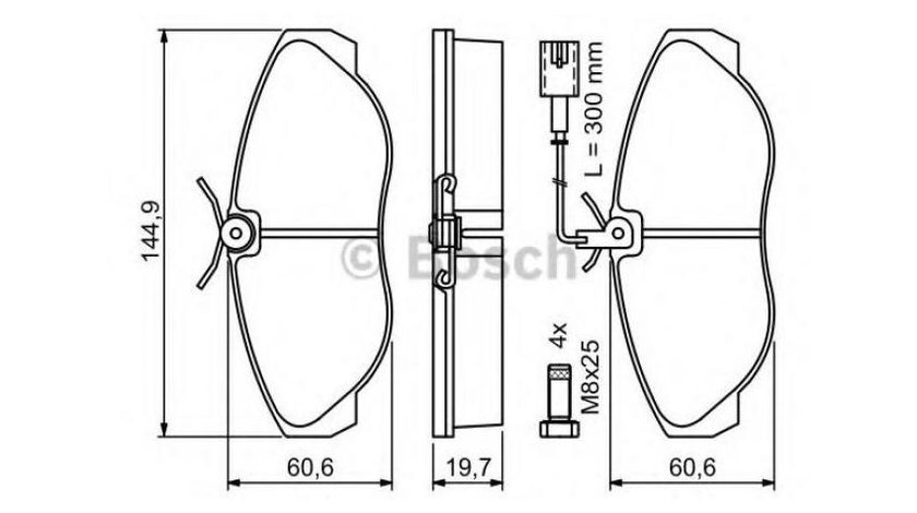 Placute frana Fiat DUCATO bus (230) 1994-2002 #2 0986424556