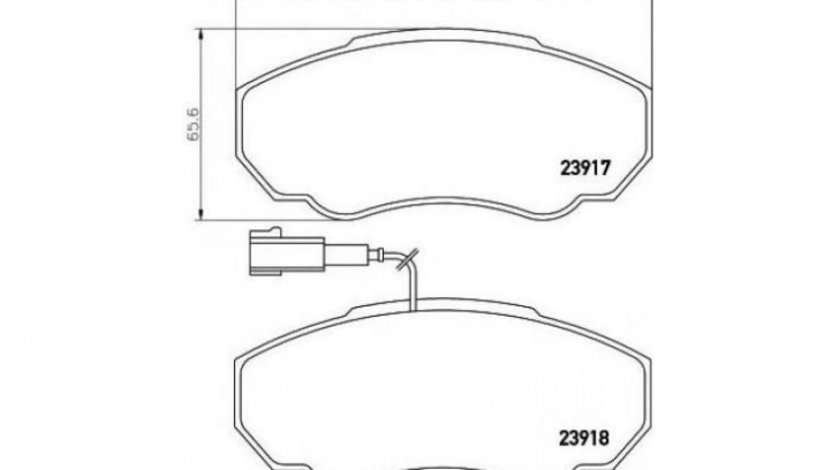 Placute frana Fiat DUCATO bus (244, Z_) 2002-2016 #2 0252391719W