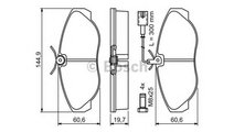 Placute frana Fiat DUCATO caroserie (230L) 1994-20...