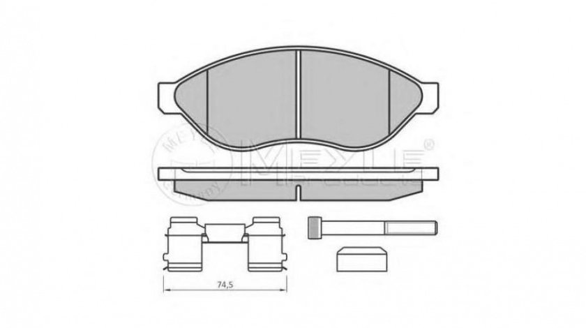 Placute frana Fiat DUCATO platou / sasiu (250, 290) 2006-2016 #2 0252446819W1