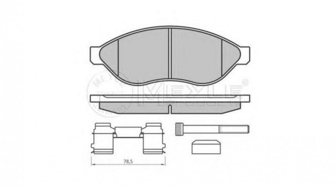 Placute frana Fiat DUCATO platou / sasiu (250, 290) 2006-2016 #2 0252446819W2