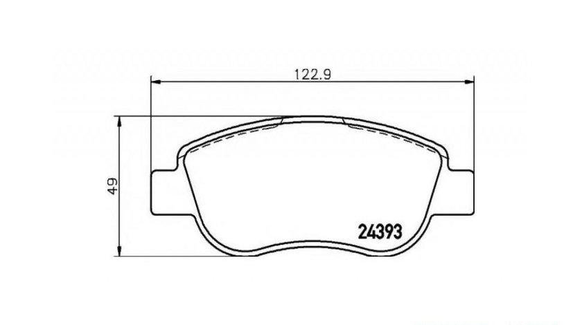 Placute frana Fiat PALIO (178BX) 1996-2016 #2 0986494454