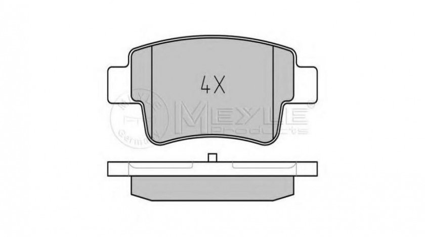 Placute frana Fiat PUNTO EVO (199) 2008-2016 #2 0252434917W