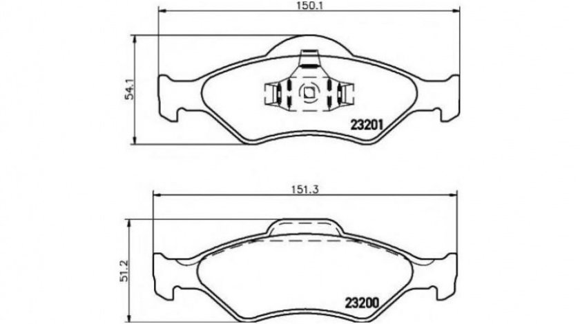 Placute frana Ford COURIER caroserie (J5_, J3_) 1996-2016 #2 076500