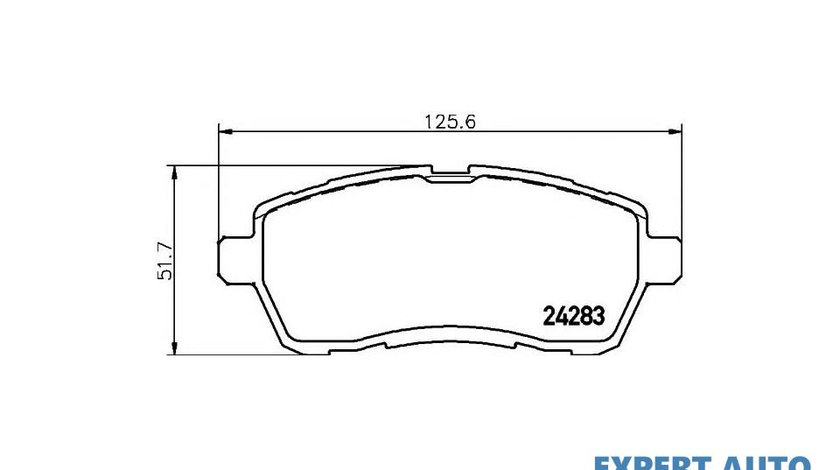 Placute frana Ford FIESTA 2010- #2 0986494195