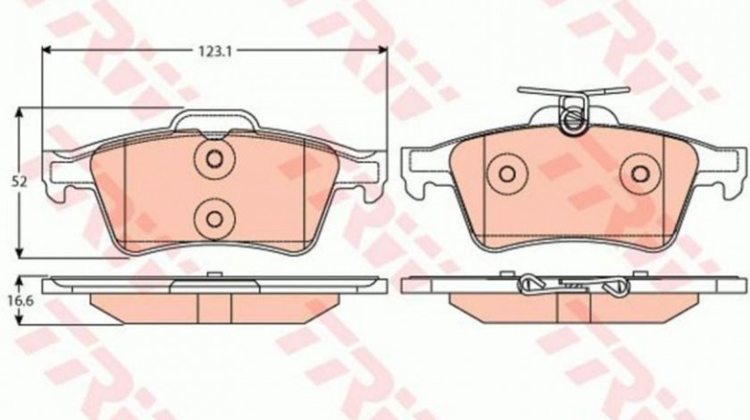 Placute frana Ford FOCUS II Cabriolet 2006-2016 #3 0252413716