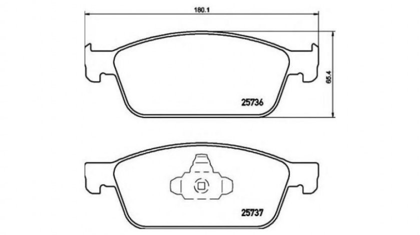 Placute frana Ford FOCUS III Turnier 2011-2016 #2 151010