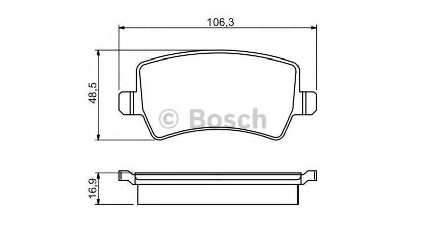 Placute frana Ford FUSION (JU_) 2002-2012 #3 0986494248