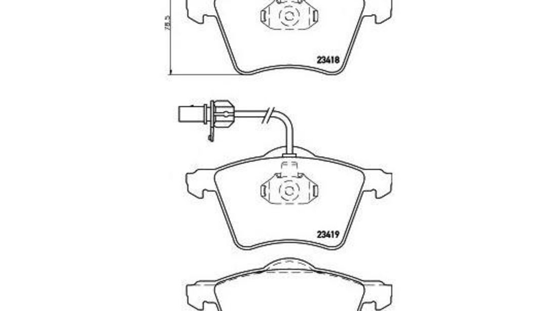 Placute frana Ford GALAXY (WGR) 1995-2006 #2 072101