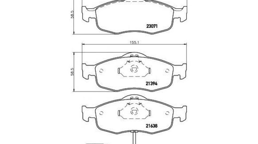 Placute frana Ford GRANADA Mk III (GAE, GGE) 1985-1994 #2 043202