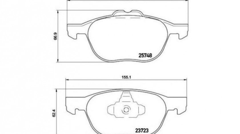 Placute frana Ford KUGA II (DM2) 2012-2016 #2 108250