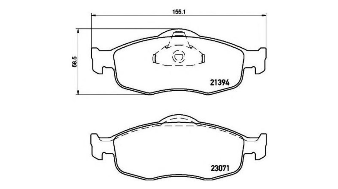 Placute frana Ford MONDEO Mk II limuzina (BFP) 1996-2000 #2 043200