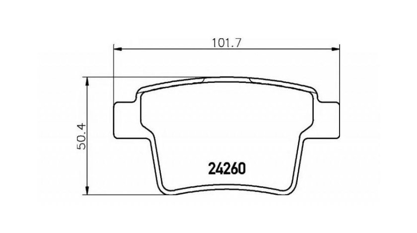 Placute frana Ford MONDEO Mk III combi (BWY) 2000-2007 #2 0252426017