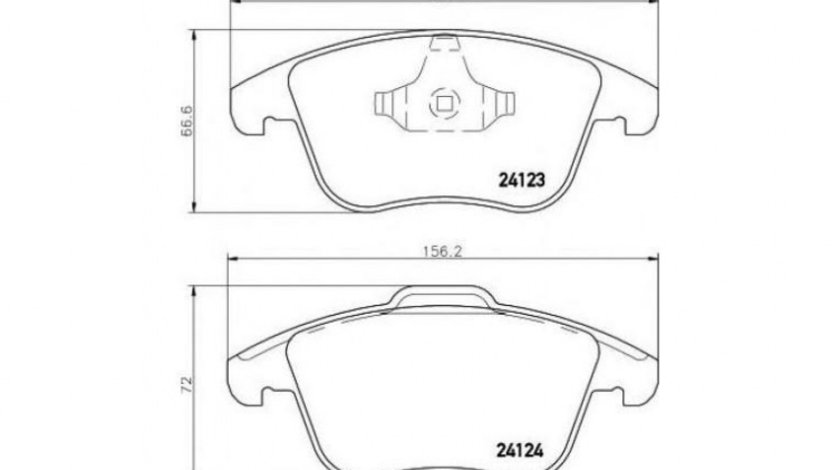 Placute frana Ford S-Max (2006->) #2 0986494169