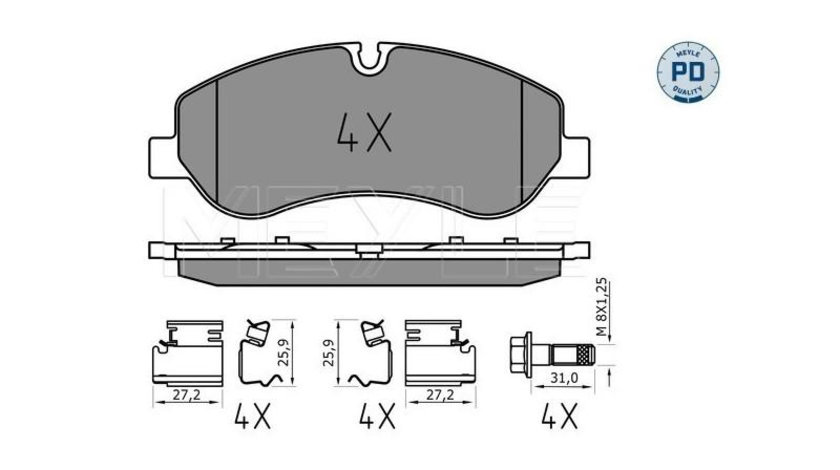 Placute frana Ford TOURNEO CUSTOM bus 2012-2016 #2 12588