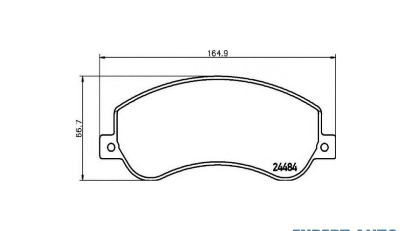 Placute frana Ford TRANSIT caroserie 2006-2016 #2 0252448419W