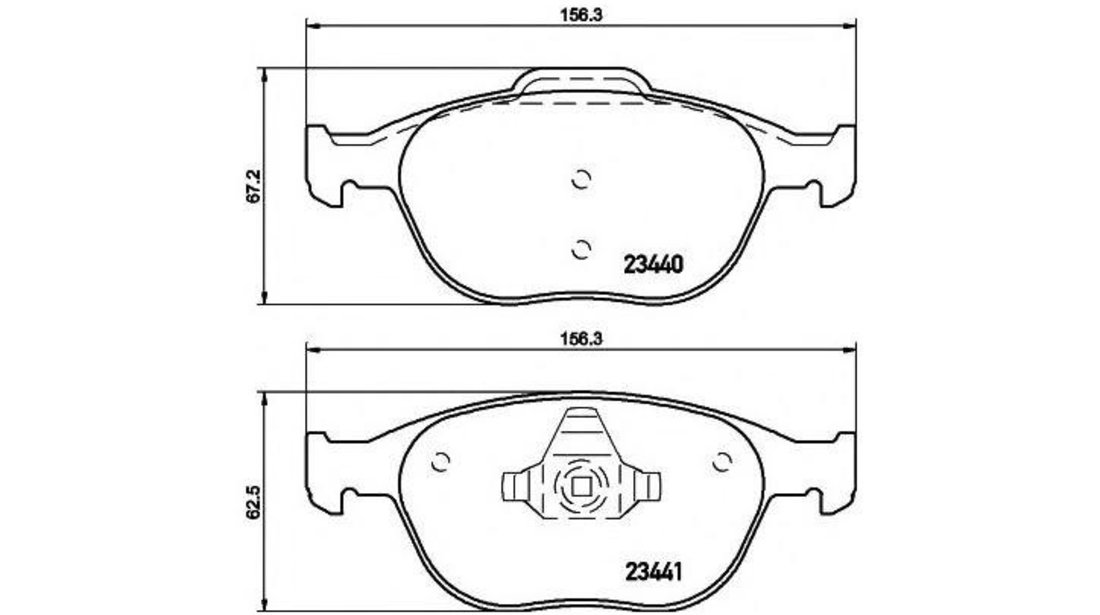 Placute frana Ford TRANSIT CONNECT (P65_, P70_, P80_) 2002-2016 #2 098400