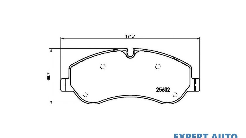 Placute frana Ford TRANSIT CUSTOM bus 2012-2016 #2 12588