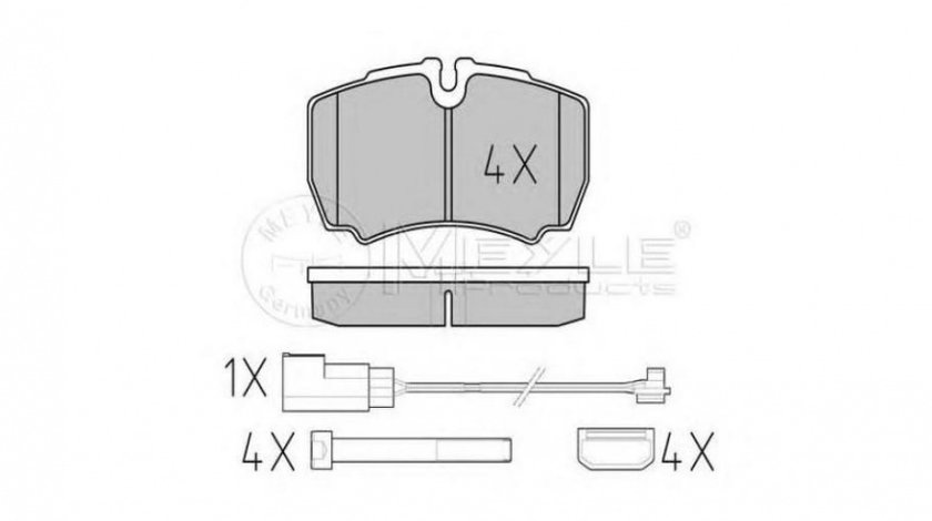 Placute frana Ford TRANSIT platou / sasiu 2006-2016 #2 0252912320W