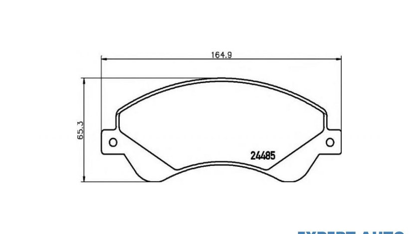 Placute frana Ford TRANSIT platou / sasiu 2006-2016 #3 0252448518W